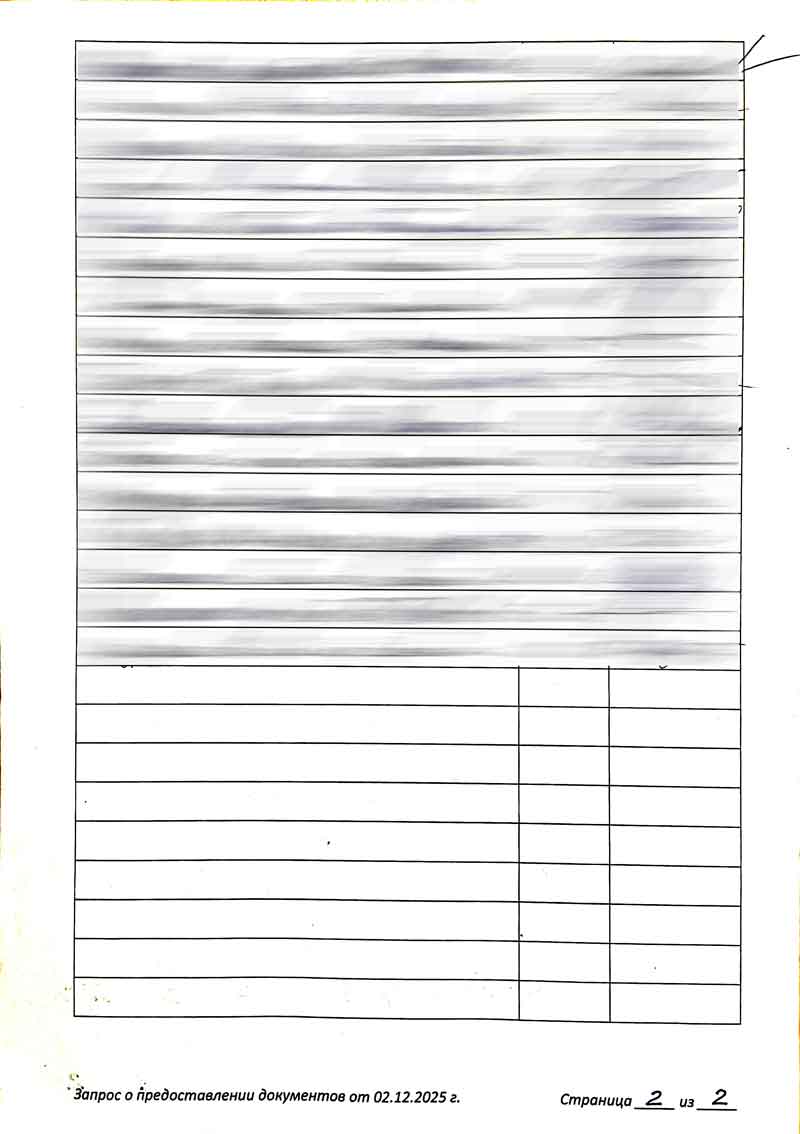 Запрос в УК "Сибирь" о вырубке зелёных насаждений от 02.12.2025 г. стр. 2